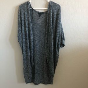 Heather Gray 1/2 Sleeve Cardigan